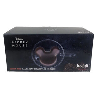 Mickey Mouse Disney Double Wall Espresso Glasses JoyJolt 2 Cups NEW